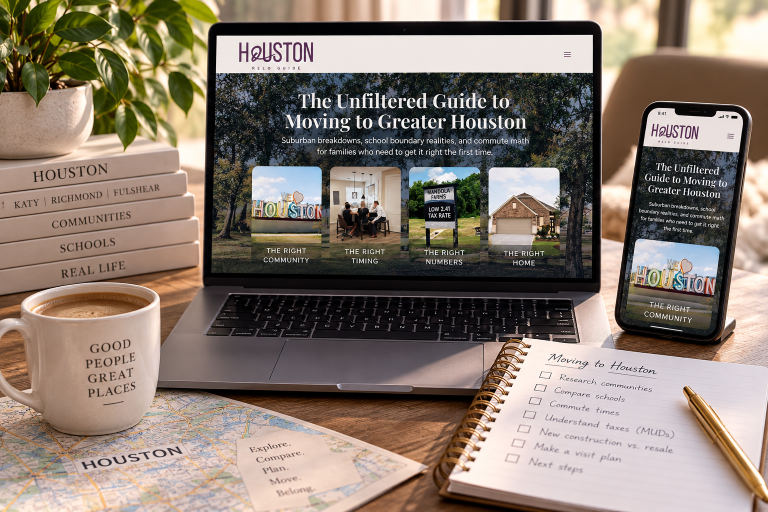 The Houston Relo Guide, an editorial Houston relocation guide for communities, schools, housing, costs and everyday life